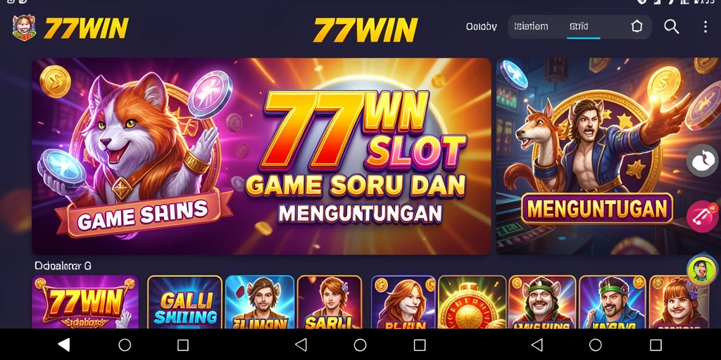 Screenshot gameplay <strong>77WIN</strong> yang seru dan menghibur.