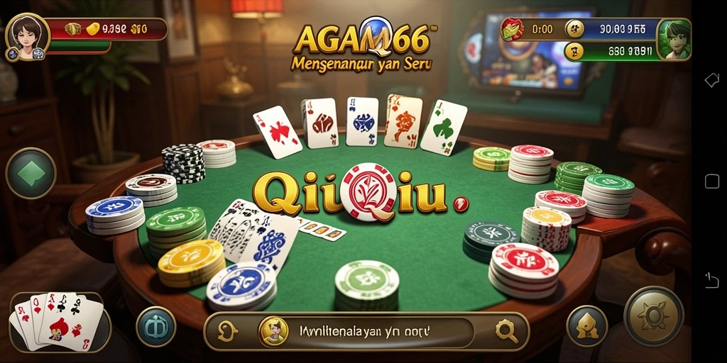 Gameplay AGAM66 yang menarik dan mendebarkan dalam permainan QiuQiu.