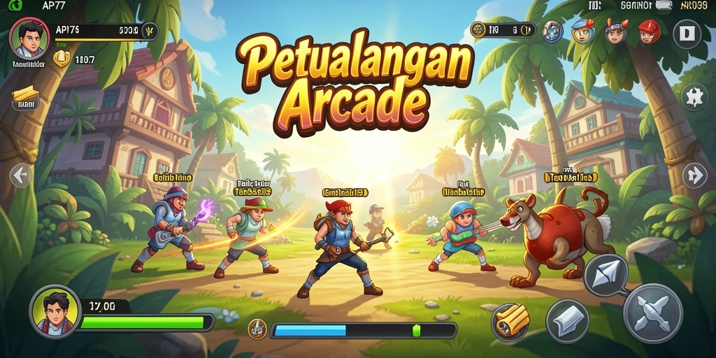 Screenshot gameplay menampilkan aksi seru dalam API77.