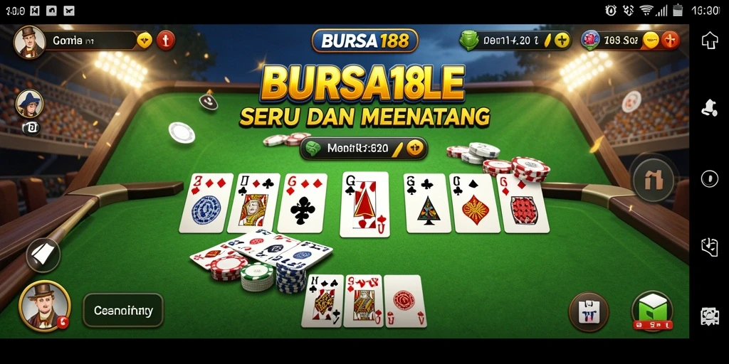 Tampilan gameplay Gaple yang seru dan interaktif.