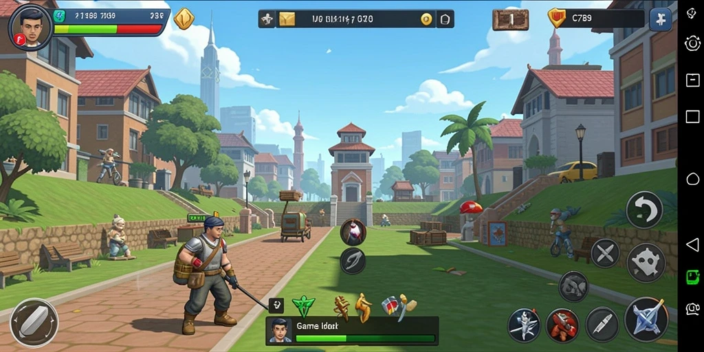 Tampilan gameplay C789 yang menawan dan interaktif dalam genre Idle.