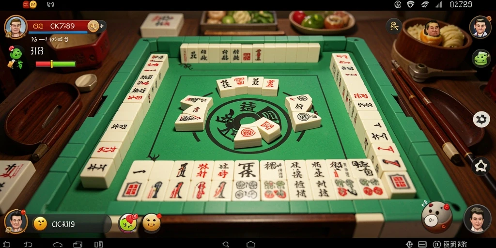 Tampilan gameplay Mahjong yang menarik dan mendebarkan.