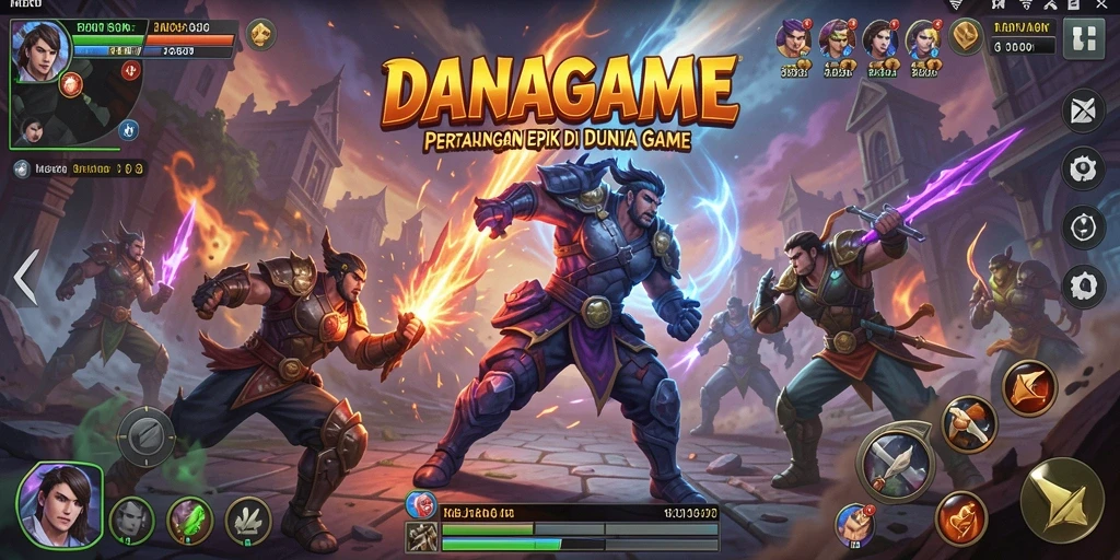 Tangkapan layar menampilkan pertarungan mendebarkan di arena.