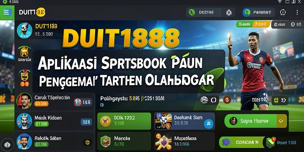 Screenshot gameplay DUIT188 dengan tampilan taruhan olahraga.