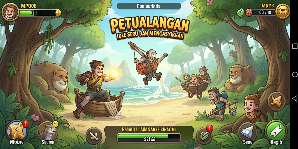 Screenshots MPO08 menampilkan gameplay Idle yang seru dan menarik.