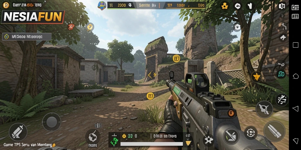 Tangkapan layar dari gameplay NESIAFUN yang penuh aksi dan menantang.