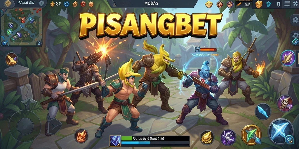 Tangkapan layar PISANGBET menampilkan aksi seru dan taktik dalam game MOBA.