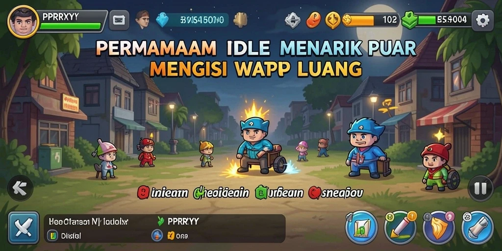 Tampilan gameplay utama dari PPRRYY yang memukau dan menarik.