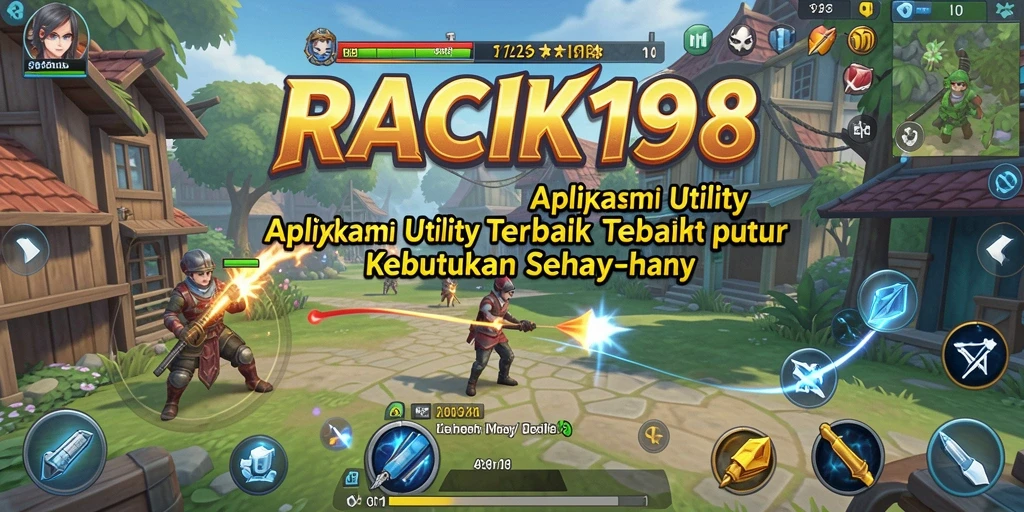 Tampilan antarmuka utama aplikasi RACIK198 yang sederhana dan efisien.