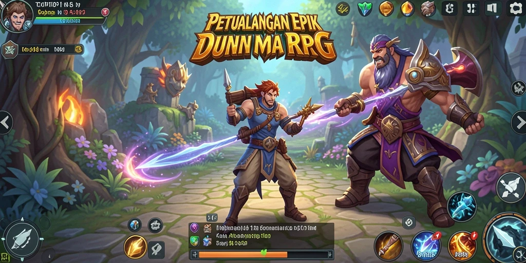 Gameplay mendebarkan dalam dunia RPG yang kaya.