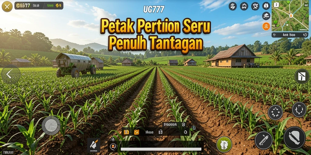 Tampilan gameplay seru dalam dunia pertanian.